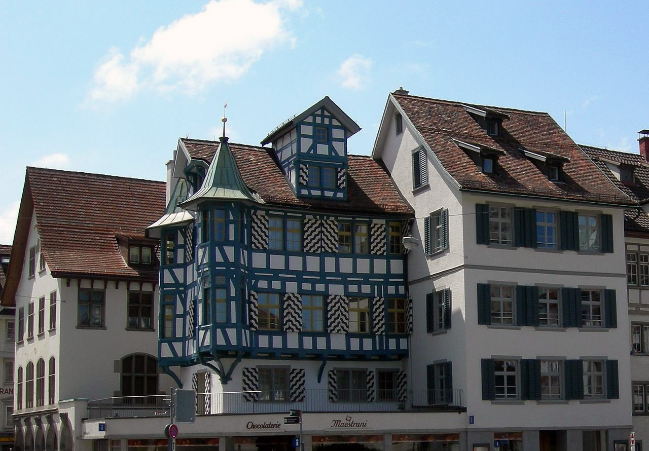 Old houses in St. Gallen (Bild: © Schaffhausen - wikimedia.org)