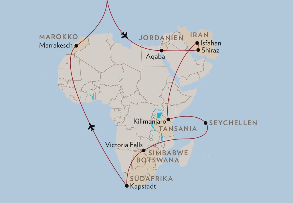 Karte Afrika (© Globus Reisen)