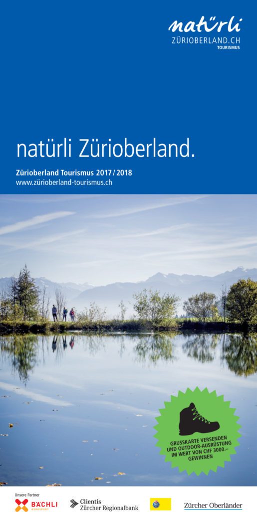 Neue Broschüre «natürli Zürioberland.» 2017/18 von Zürioberland Tourismus (© Zürioberland Tourismus)